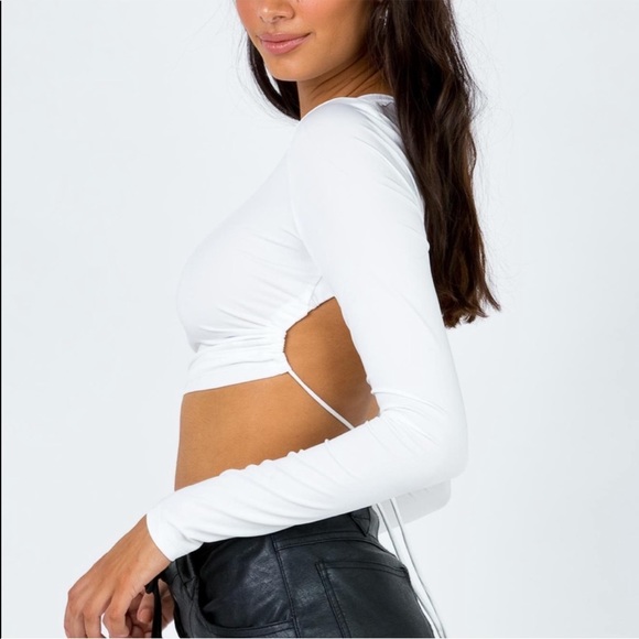 Princess Polly Tops - NWOT Backless Long Sleeve Top